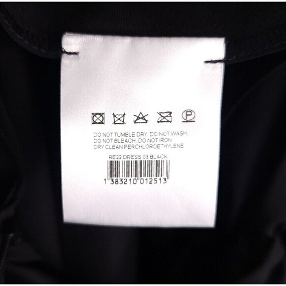 Magda Butrym Asymmetrical Cut-Out Short Cocktail Dress FR 36 US 4 Black NWT - Picture 12 of 16